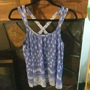 Vintage Strappy Gauzy Tank, size s-m
